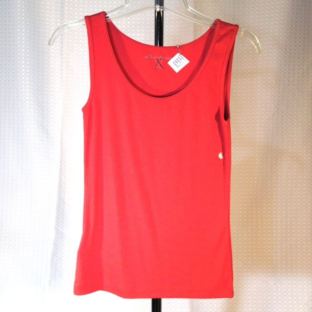 Eddie Bauer cotton tank top orange XS